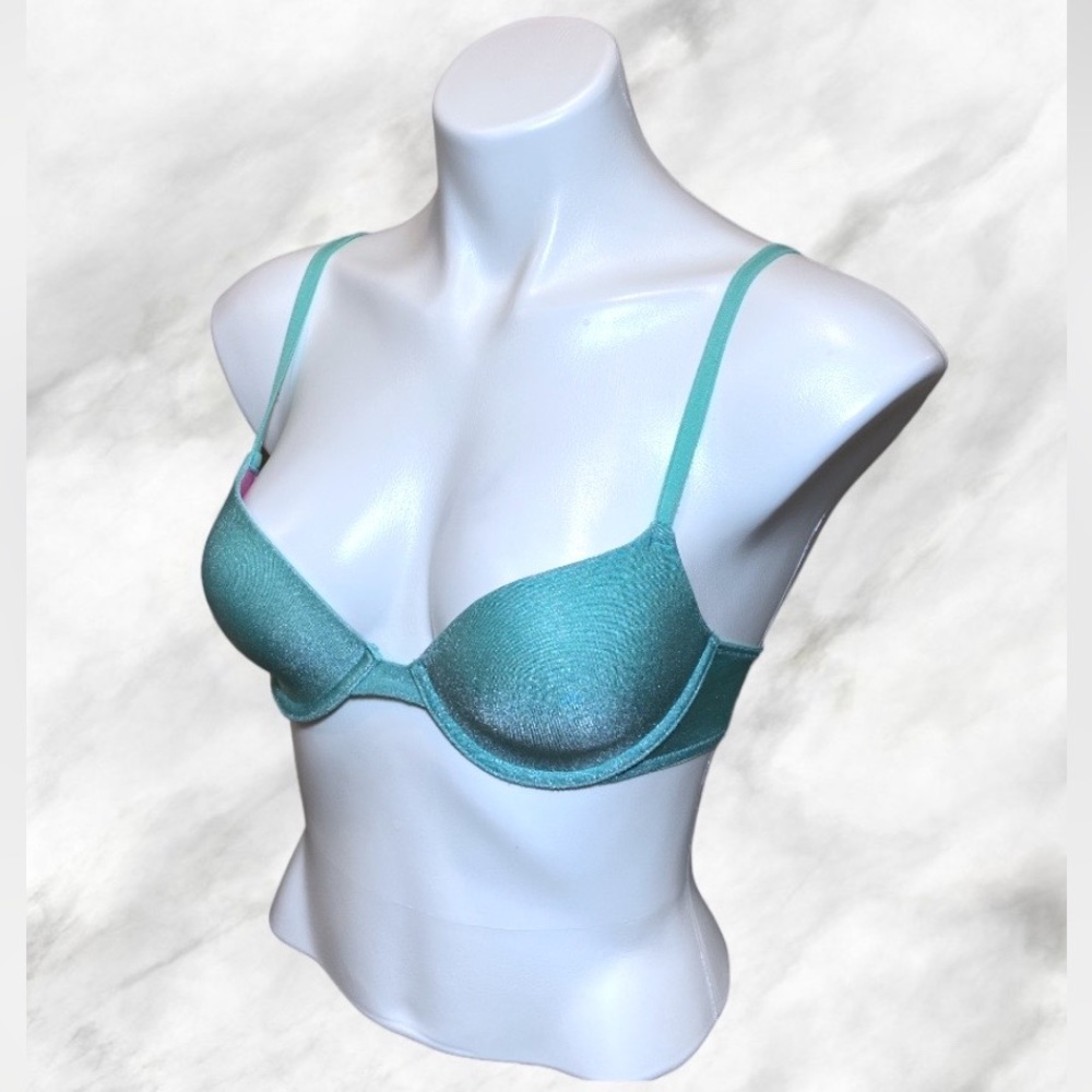 PINK Victoria’s Secret Wear Everywhere Glittery Demi Bra
